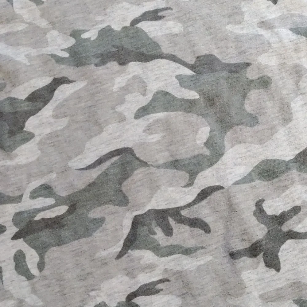 Old Navy shirt size 10 gray camo cotton spring new long sleeve lightweight